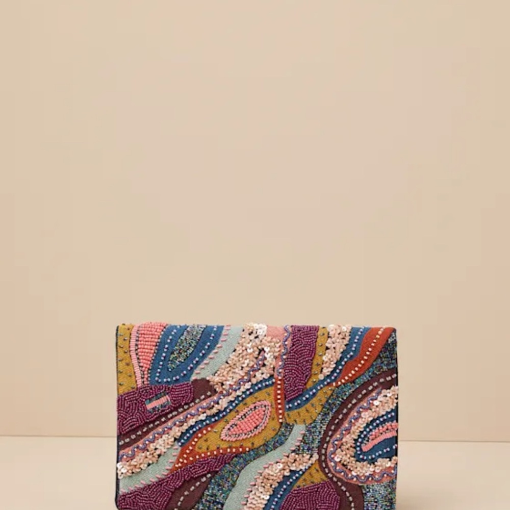 Sachi Black Multi Beaded Embroidered Abstract Clutch
Lulus - Picture 2 of 5